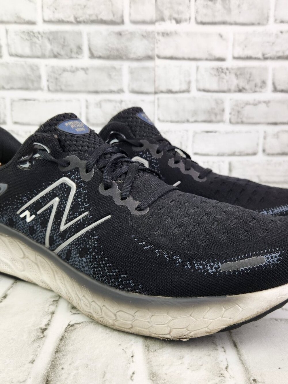 New Balance Fresh Foam 1080 v12 Men's Sz 15 D Black White Athletic Running Shoes